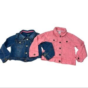 OSHKOSH CARTERS DENIM JEAN JACKET GIRL'S SIZE 3/4